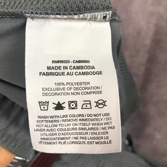 Nike Dri Fit Pants Mens Medium Woven Training Activewear Gray Straight Leg - Picture 8 of 12